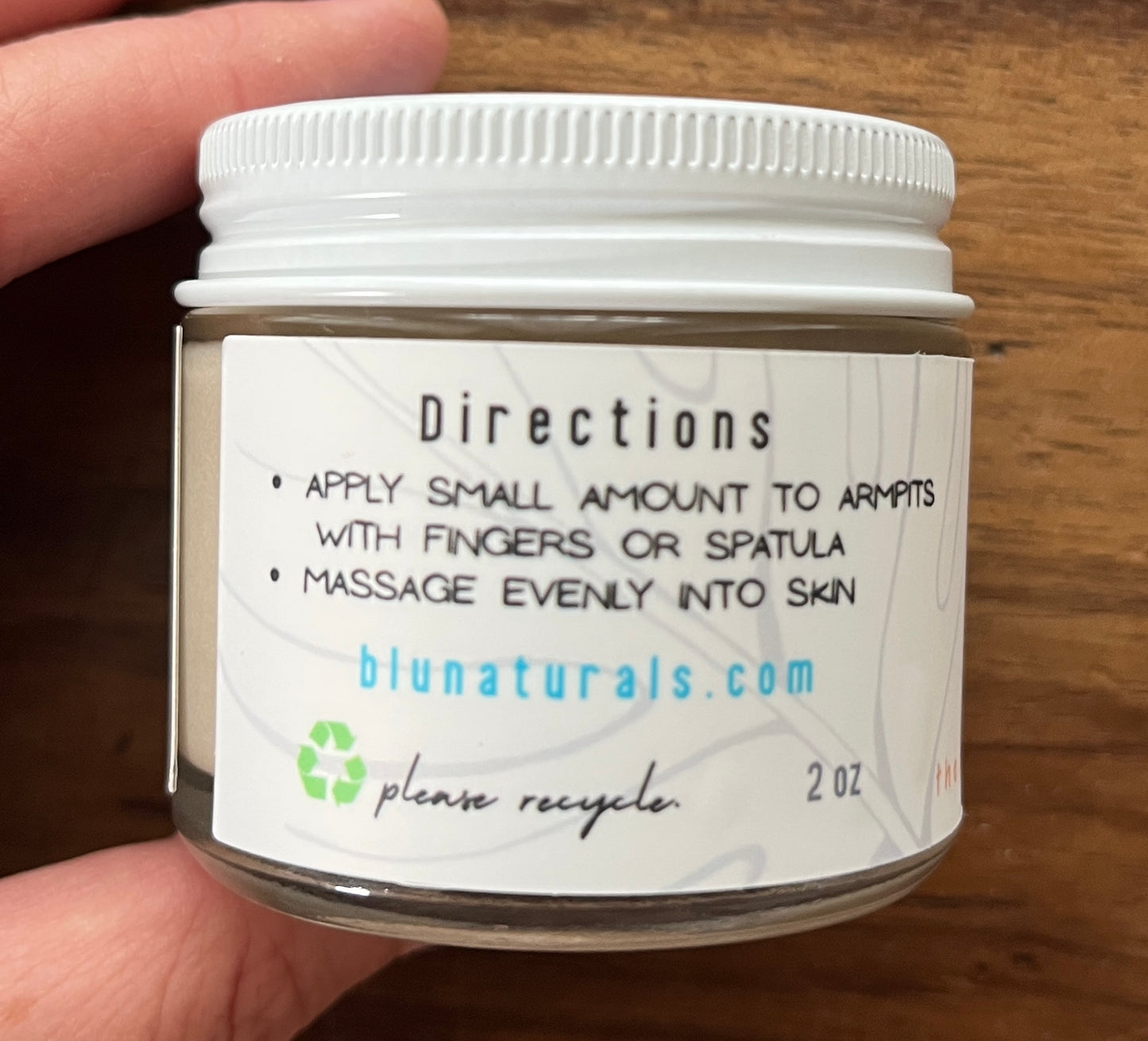 All Natural Deodorant Jar